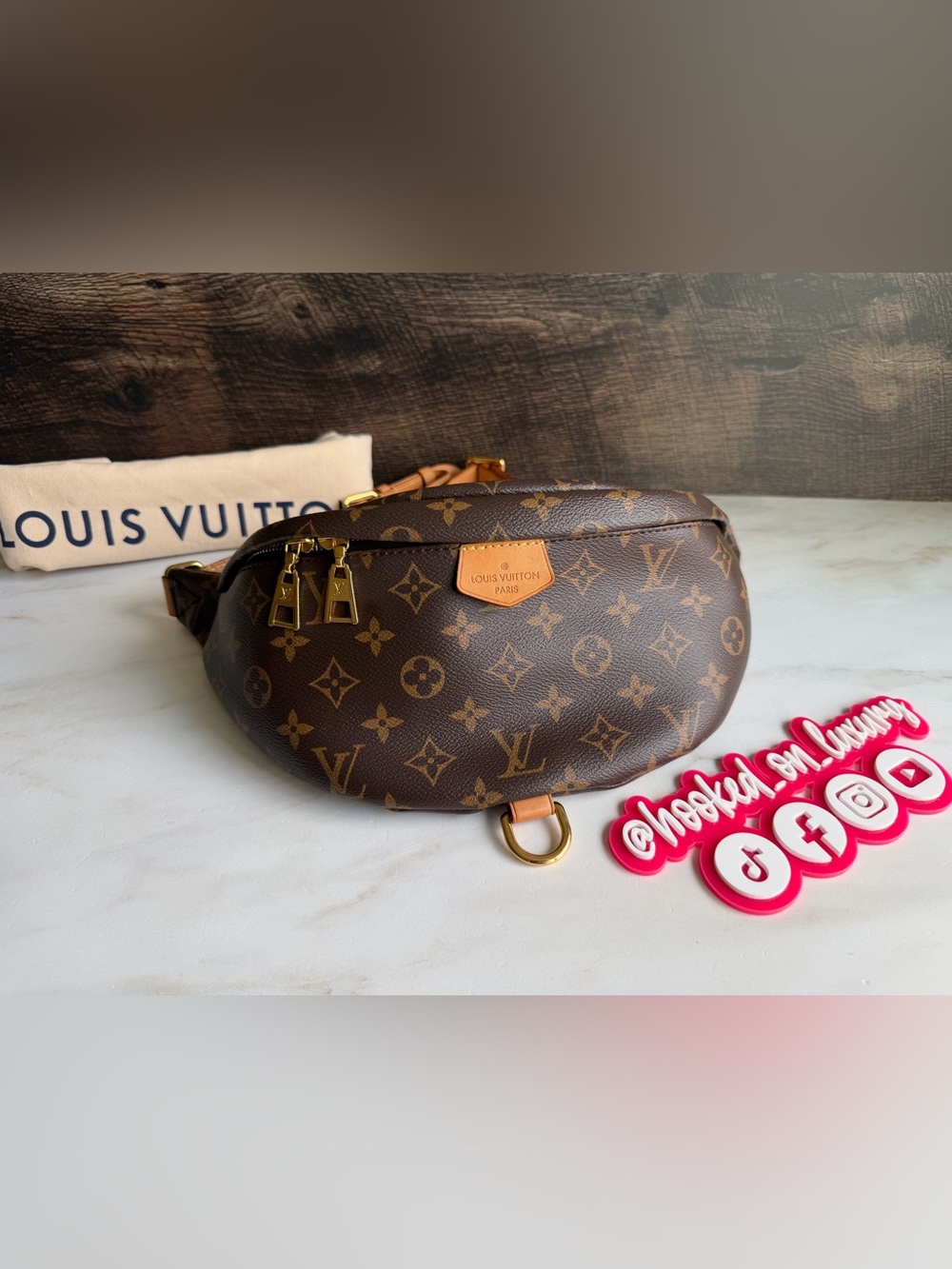 Authentic Louis Vuitton Bumbag Monogram Canvas Crossbody Bum Bag Handbag Purse
